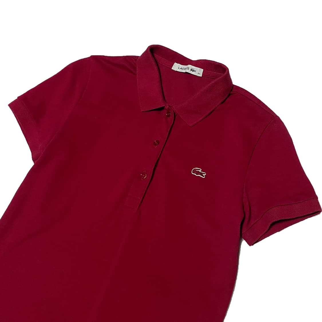 라코스테 버건디 카라 원피스 상품이미지3