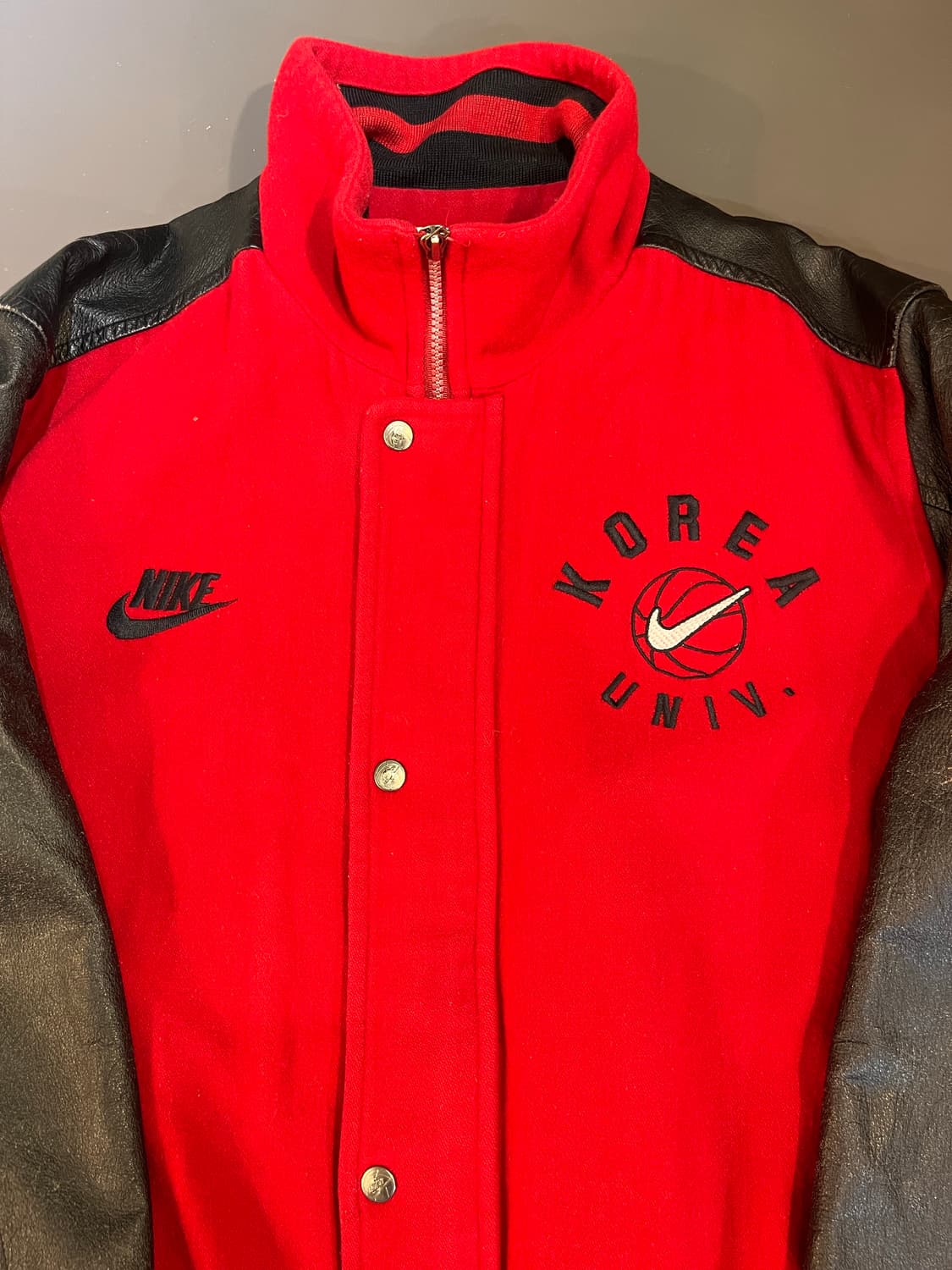90년대 나이키 고려대학교 바시티 자켓 (한국제) 상품이미지3