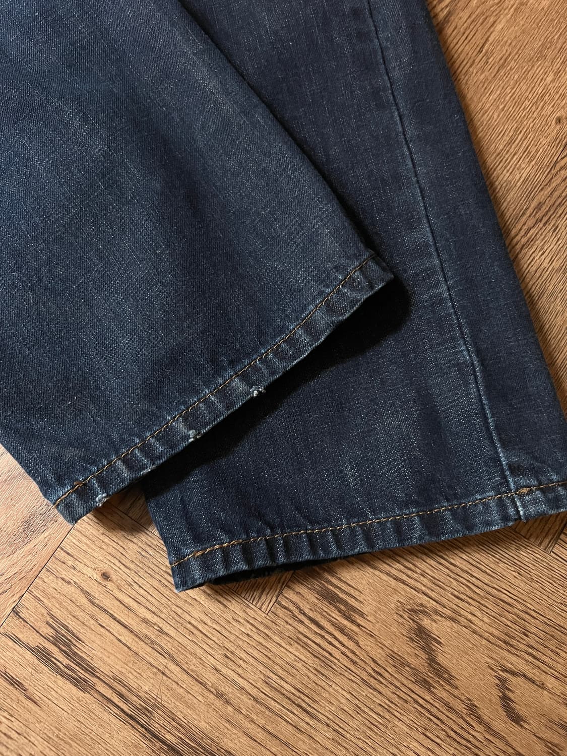 [34]리바이스 505 다크블루 워싱 생지 데님 팬츠 상품이미지6