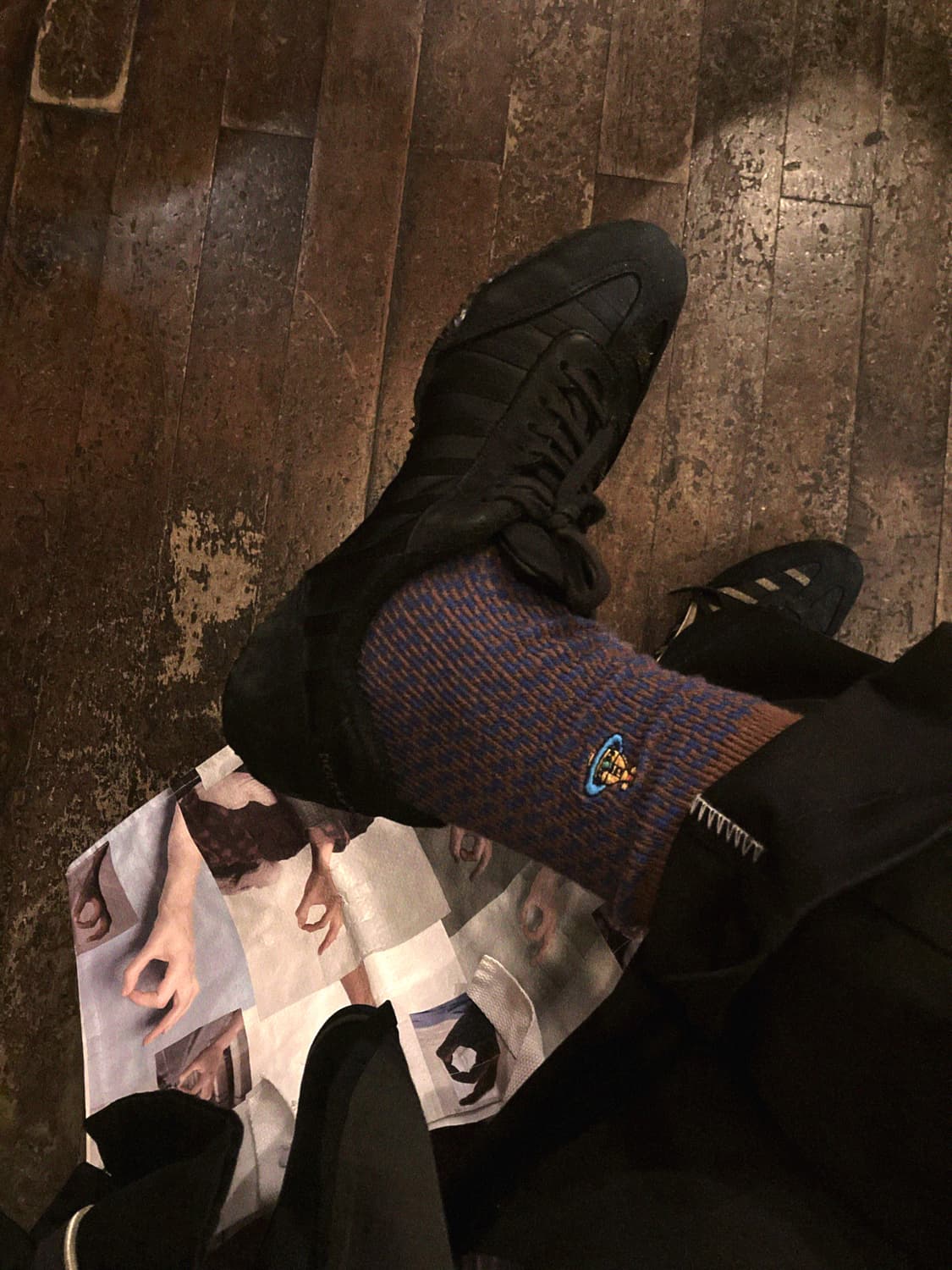 00's Dolce & Gabbana Gold-Stripe Suede S 상품이미지2