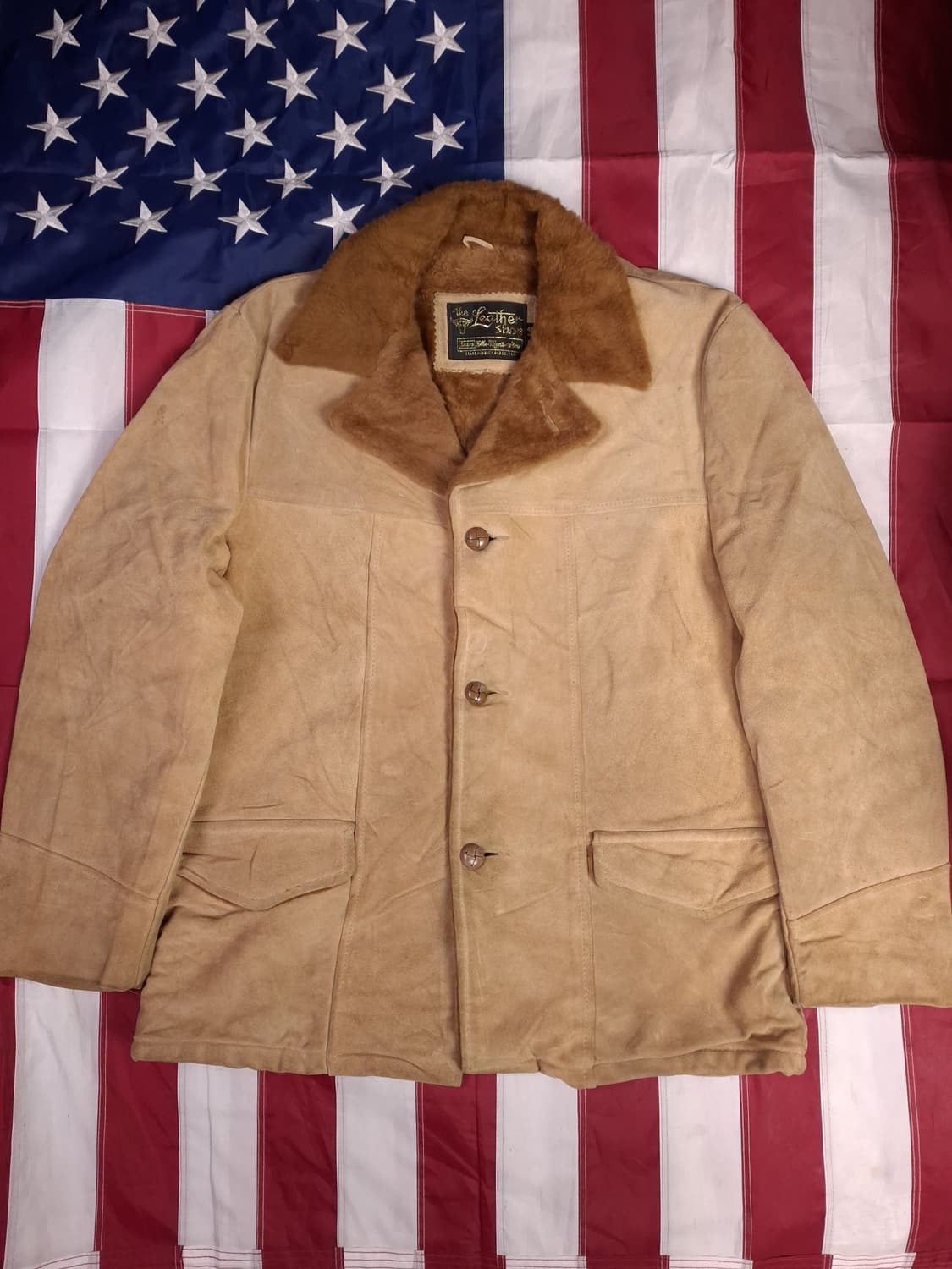 오리지날 80's 시어스 리얼스웨이드 코트 상품이미지1