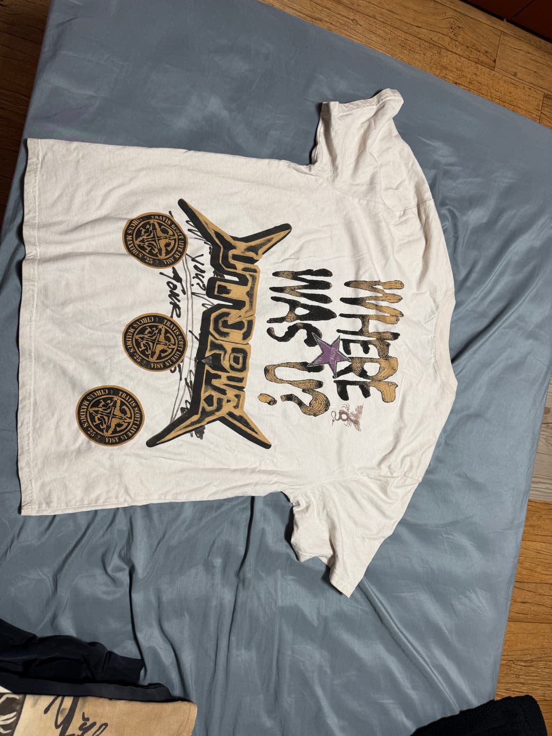 트래비스 스캇 머천 더티화이트 반팔티 XXL 상품이미지2