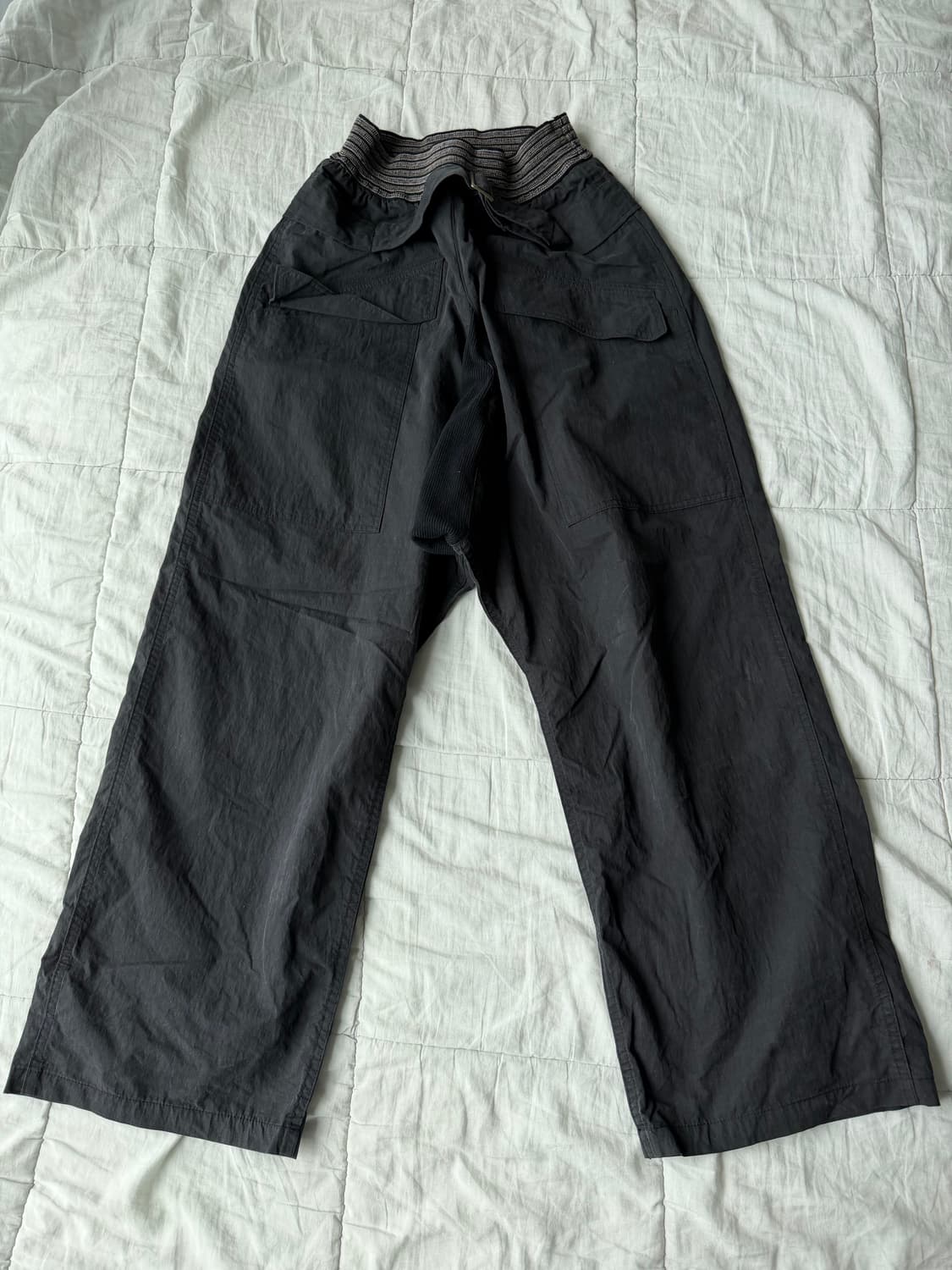 [1] 캐피탈 립스탑 에비에이터 수트 컷 팬츠 블랙 상품이미지2