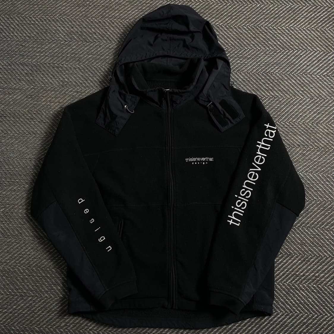 디스이즈네버댓 스펠 빅로고 후드 플리스 자켓y 4627 상품이미지2