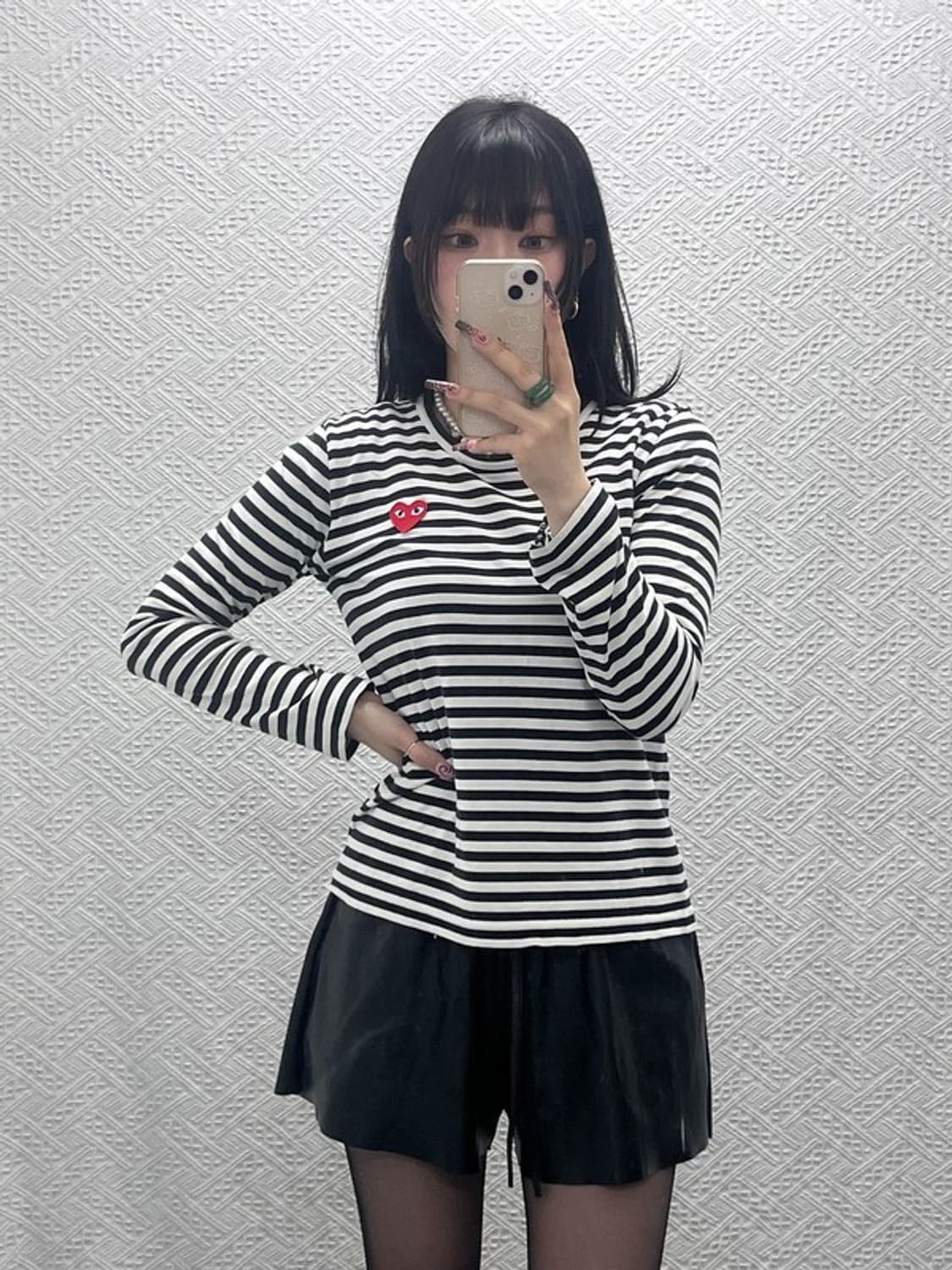 꼼데가르송 빈티지 캐주얼 키치 스트라이프 롱슬리브 L C11875 상품이미지2