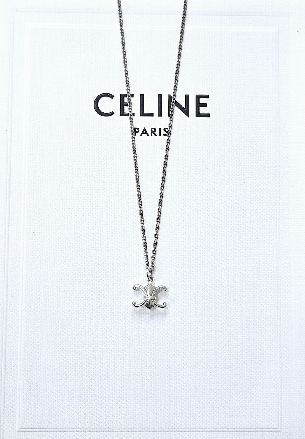 25한정 셀린느 트리옹프 드 리스 925실버 목걸이 [새상품/풀박스] 상품이미지1