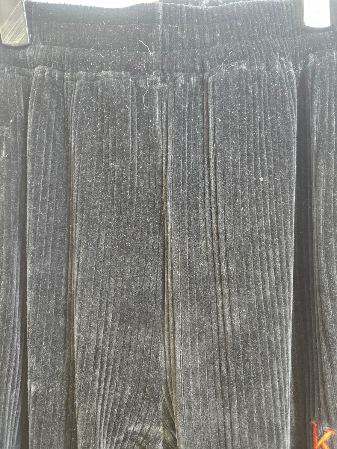 코닥 벨벳 코듀로이 조거팬츠 블랙 상품이미지3