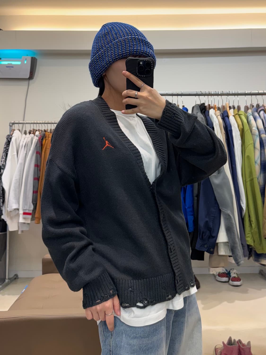 나이키 조던 디스트레스드 가디건 상품이미지6