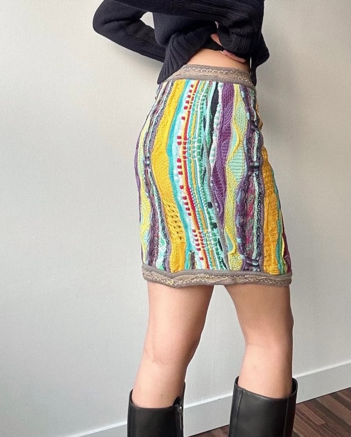 coogi 쿠지 니트 스커트 상품이미지2