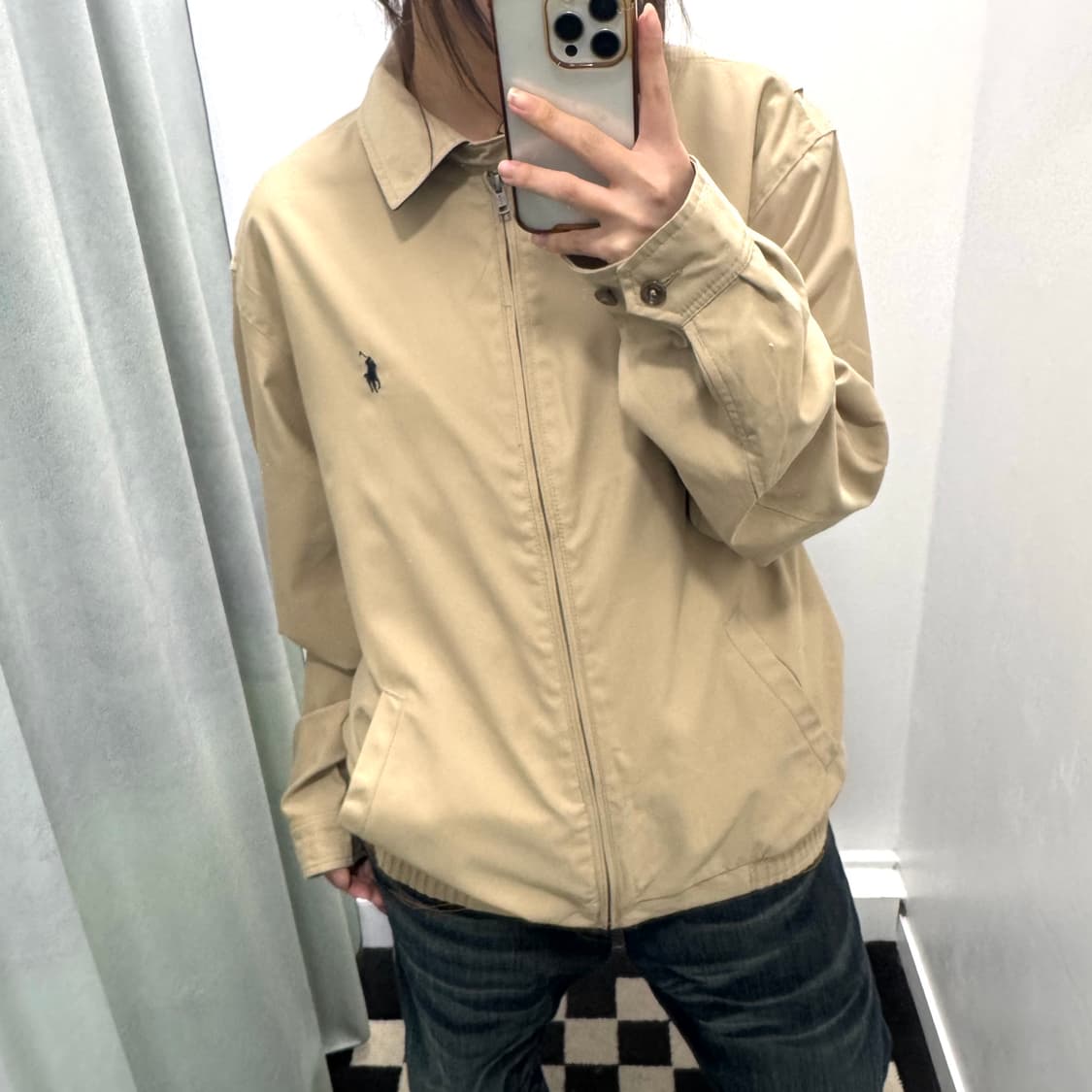 폴로 베이지 바이스윙 자켓 상품이미지2