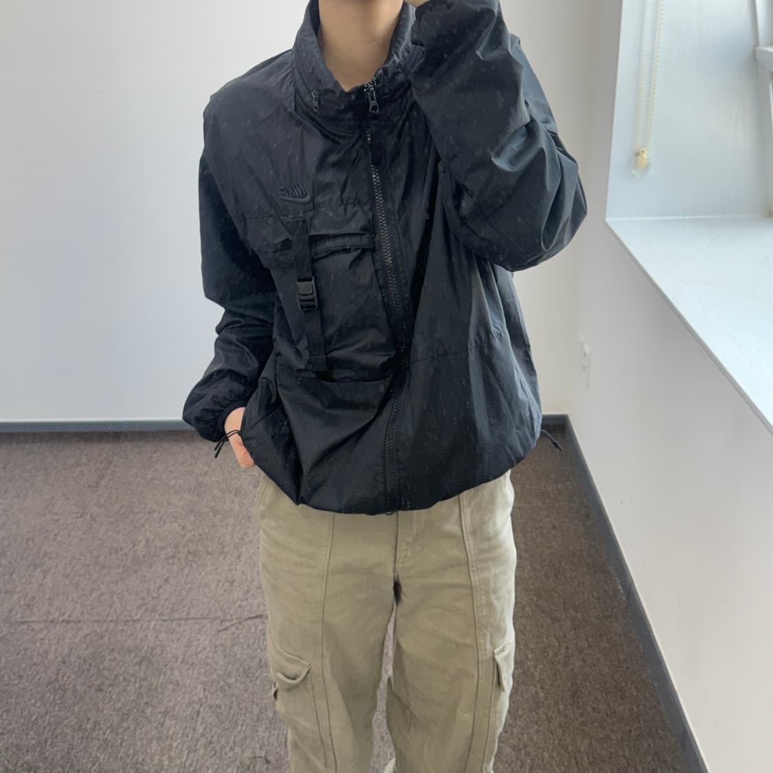 Nike 나이키 블랙 스우시 바람막이  상품이미지2