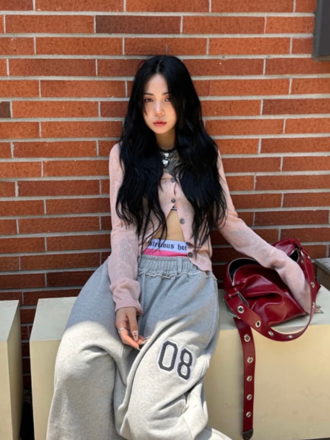 [ONE SIZE] 더 미스테리어스 호텔 썸머 가디건 핑크 상품이미지2