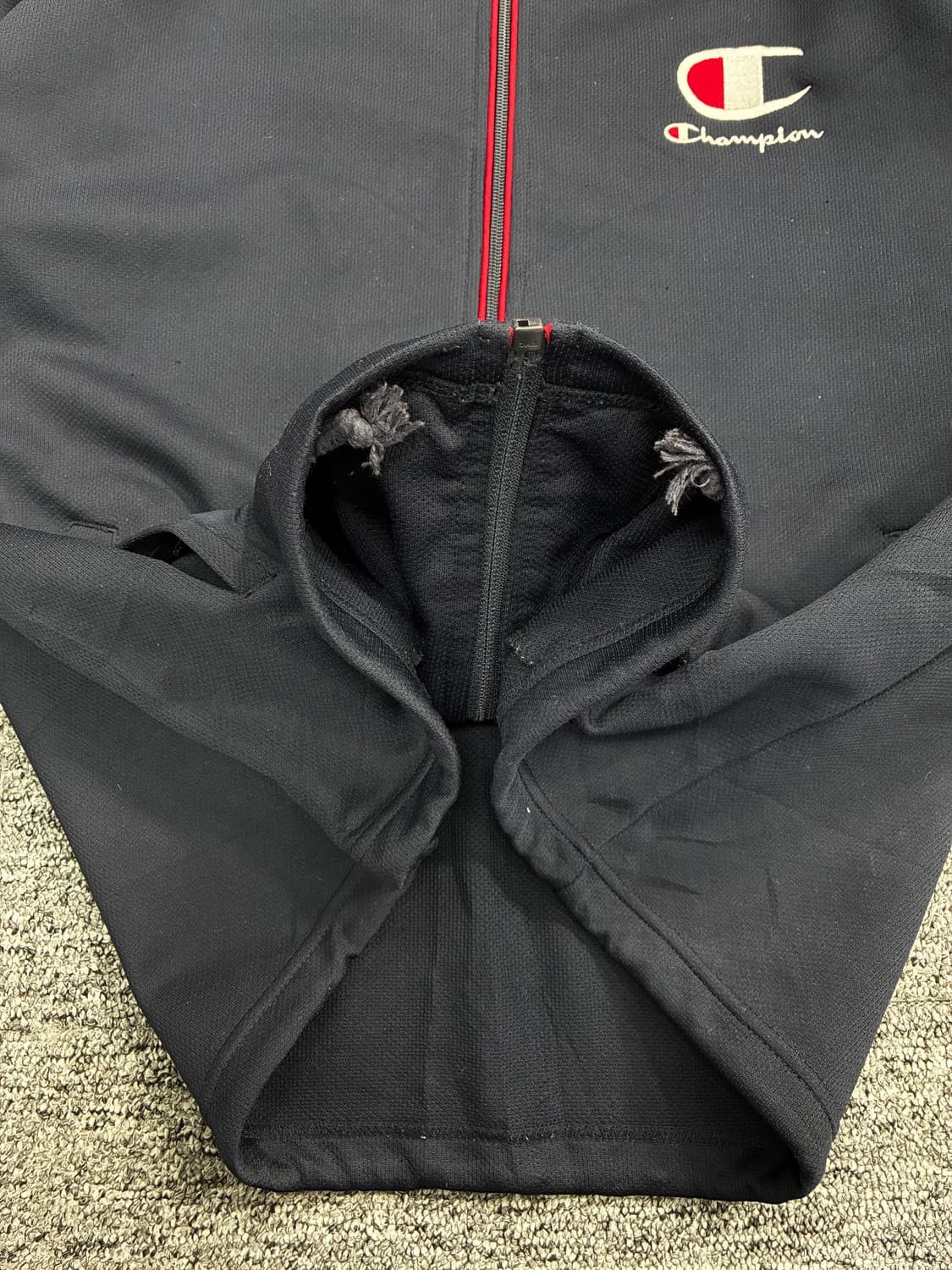 챔피온 빅로고 레드 네이비 트랙탑 져지 160 상품이미지8