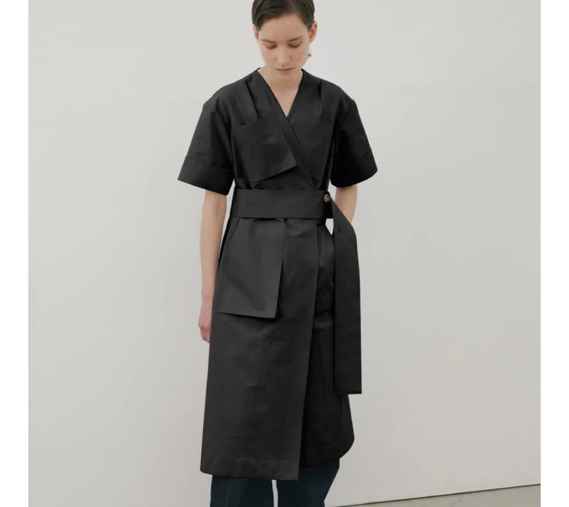 에핑글러 포켓 로브 자켓 블랙 상품이미지2