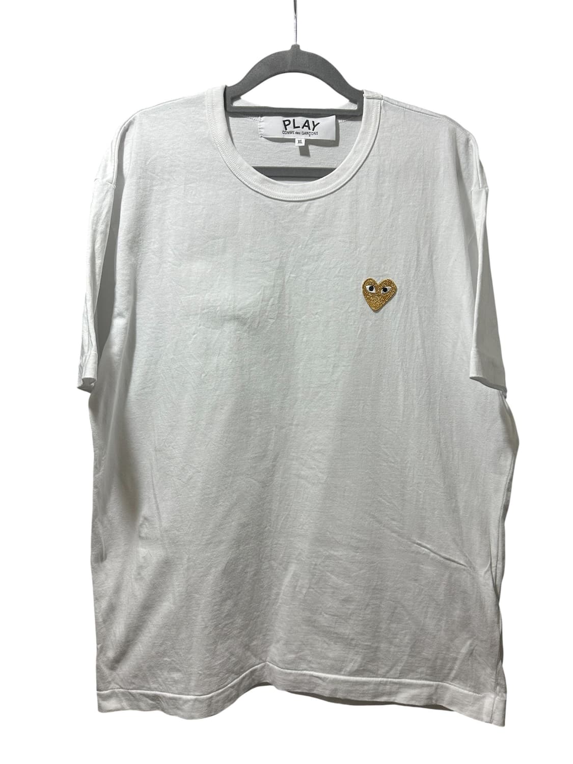 꼼데가르송 25ss 골드와펜 반팔 화이트 xl 상품이미지1