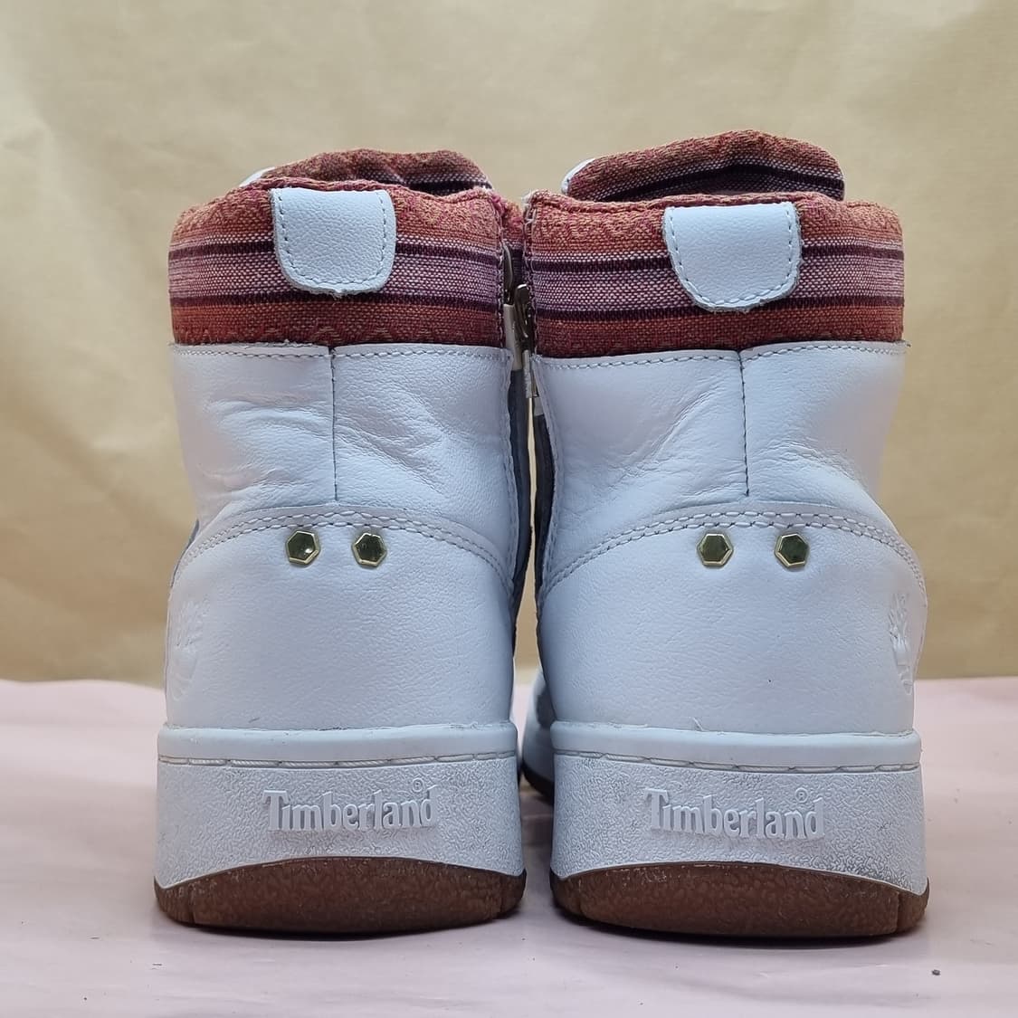 팀버랜드 화이트 가죽 부츠 265 상품이미지4