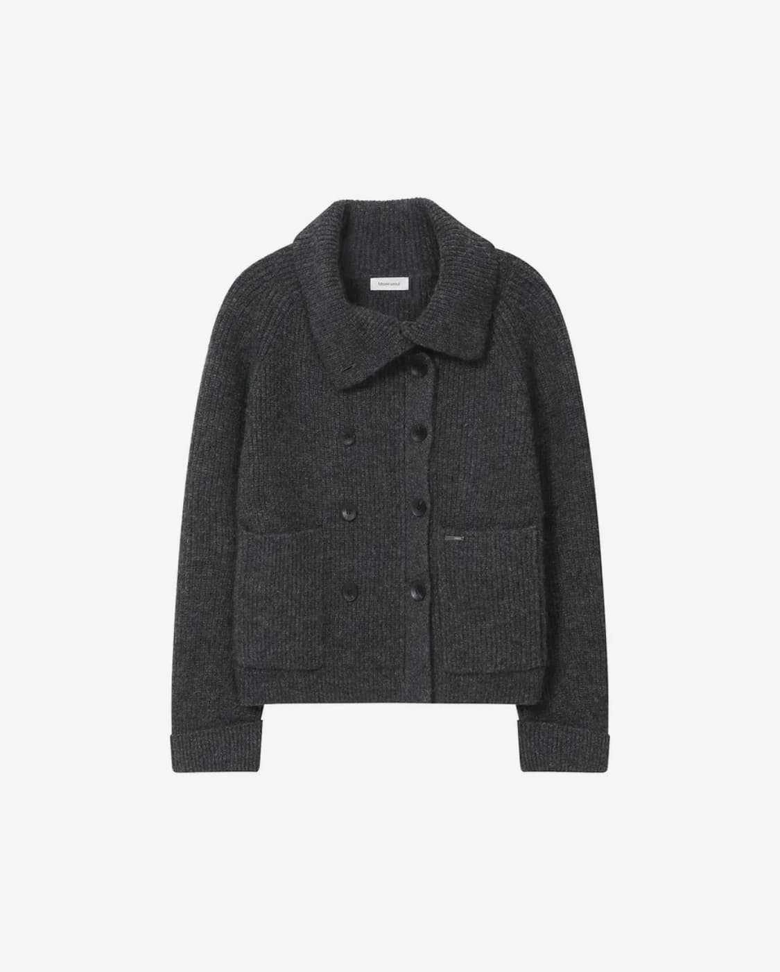 Double button bold knit CHARCOAL 상품이미지2