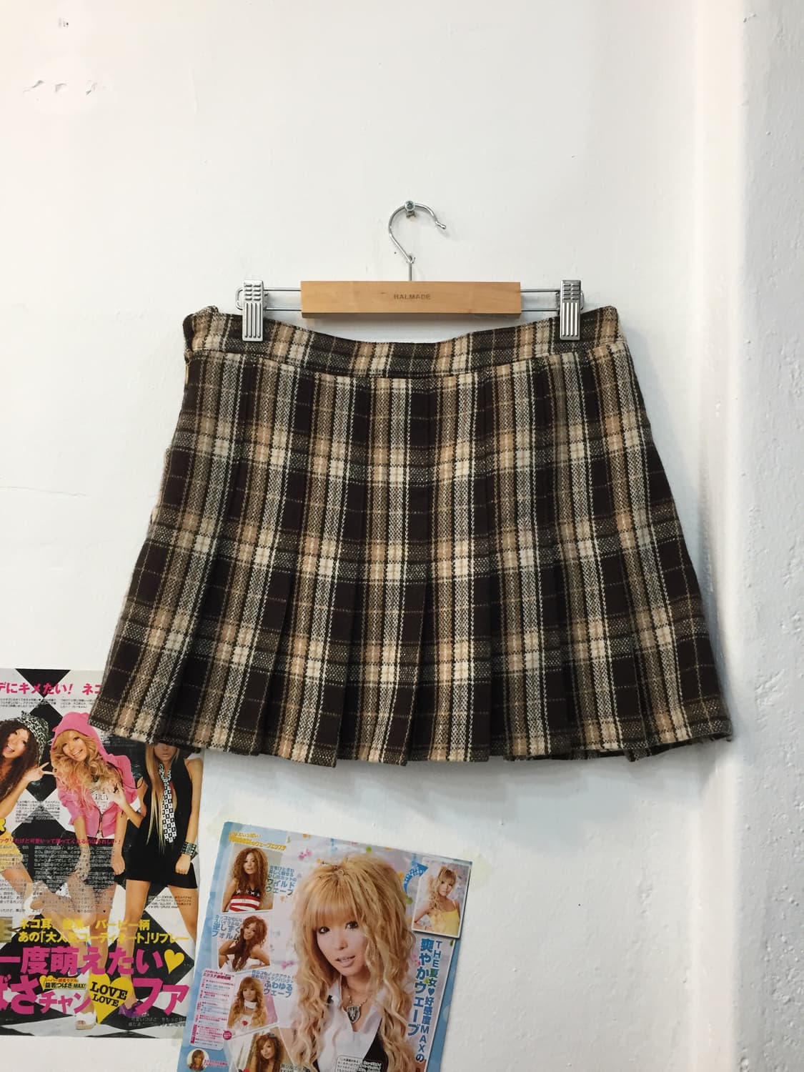 리즈리사 라떼 체크 미니 스커트 상품이미지4