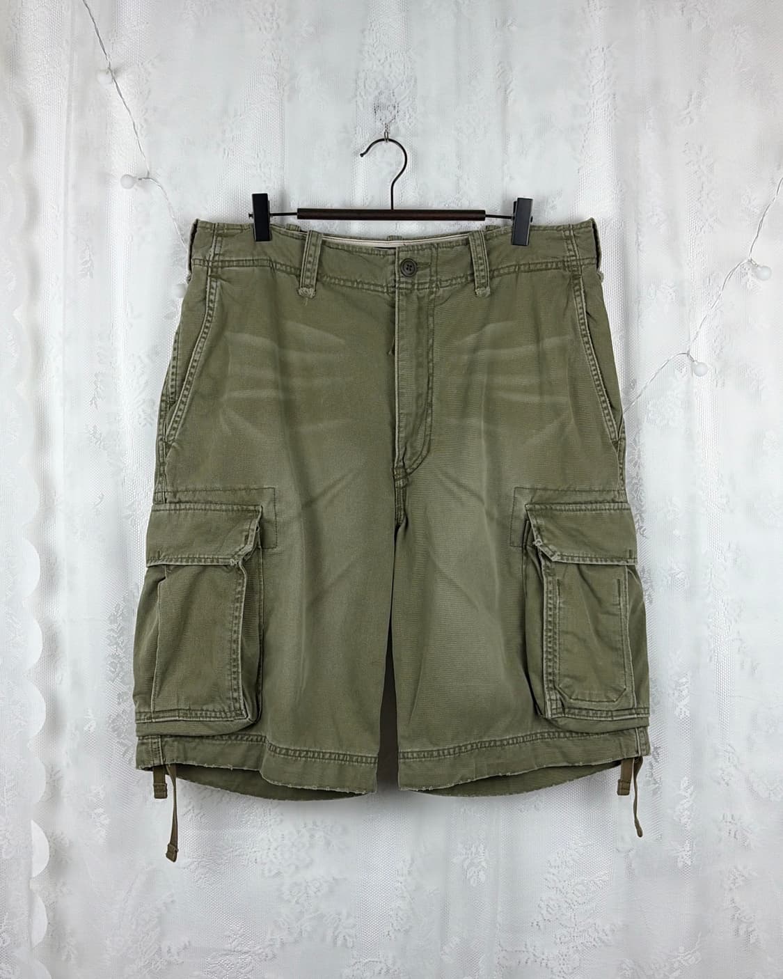 ABERCROMBIE khaki cargo bermuda pants 상품이미지3