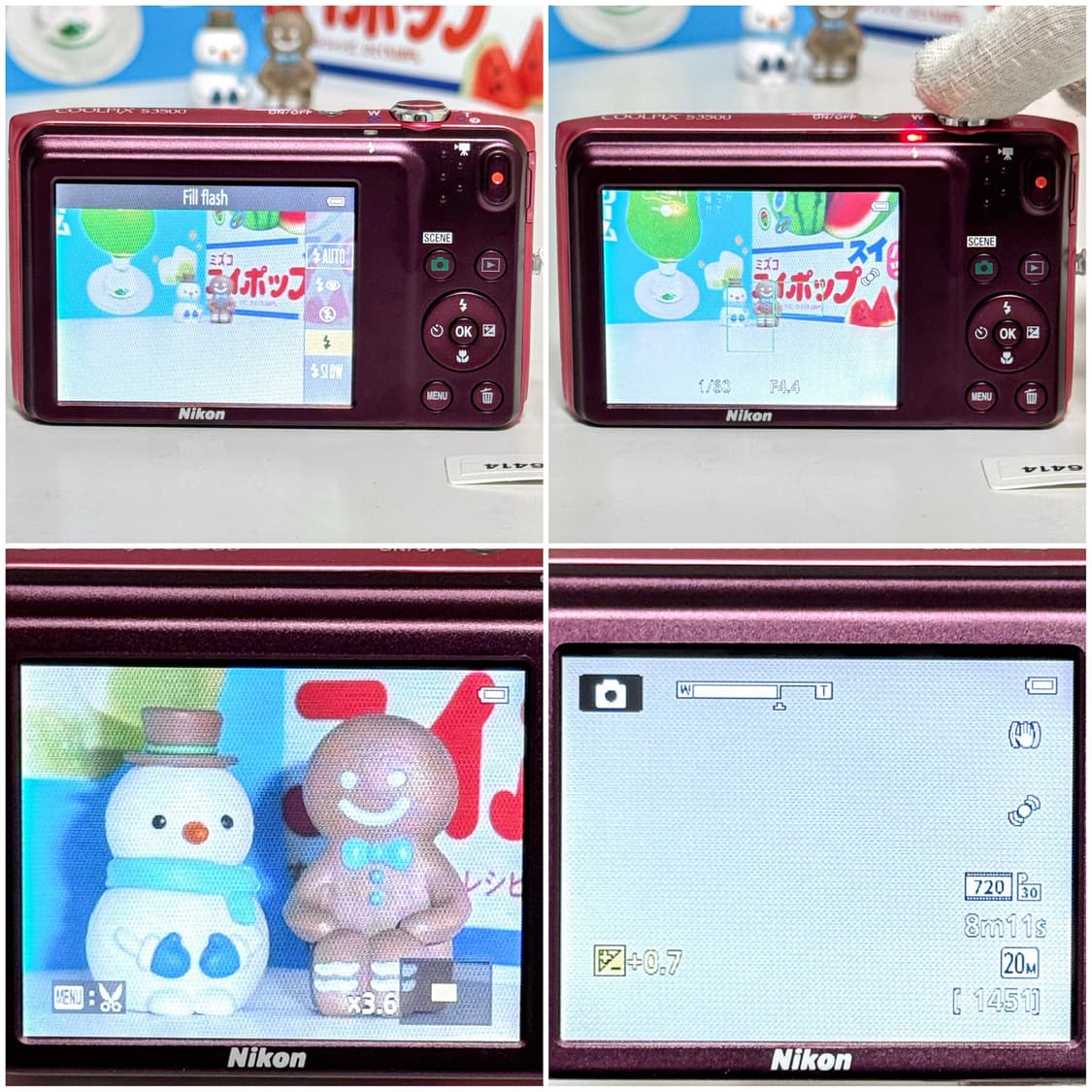 니콘 쿨픽스 S3500 핑크 빈티지디카 상품이미지4