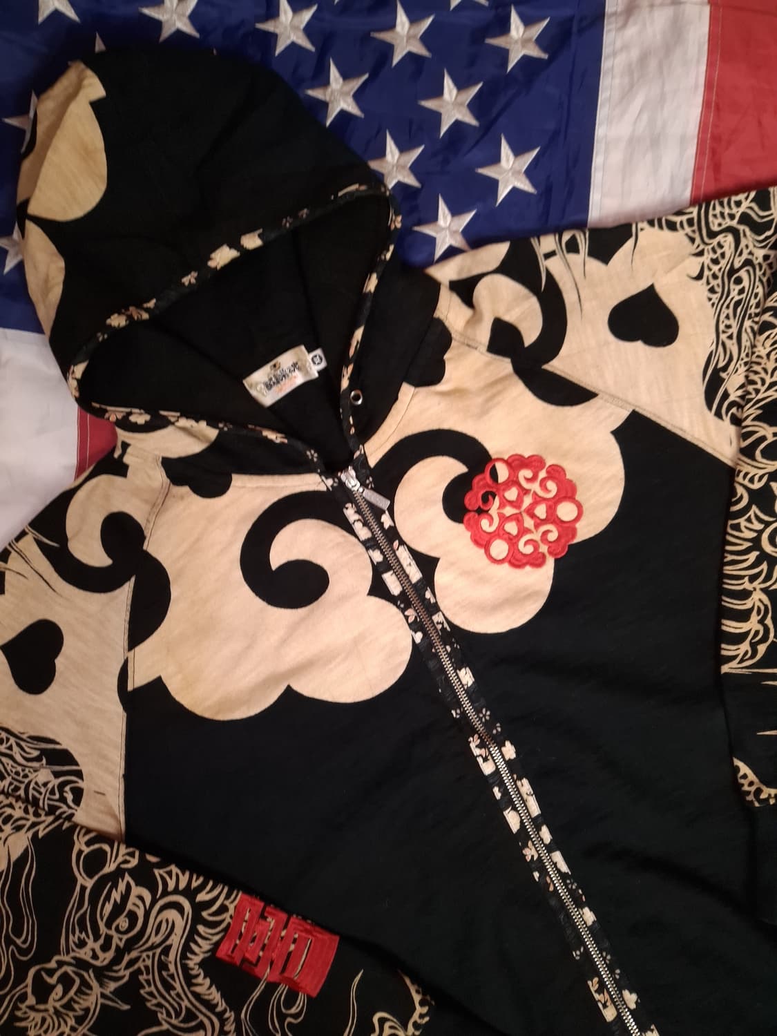 오리지날 카라쿠미 타마시 오리엔탈 드래곤 후드집업 상품이미지2