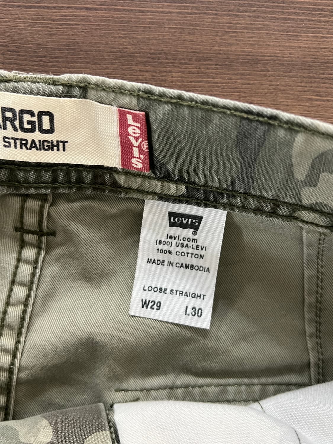 Levis 리바이스 루즈 스트레이트 카모 카고 팬츠 상품이미지8