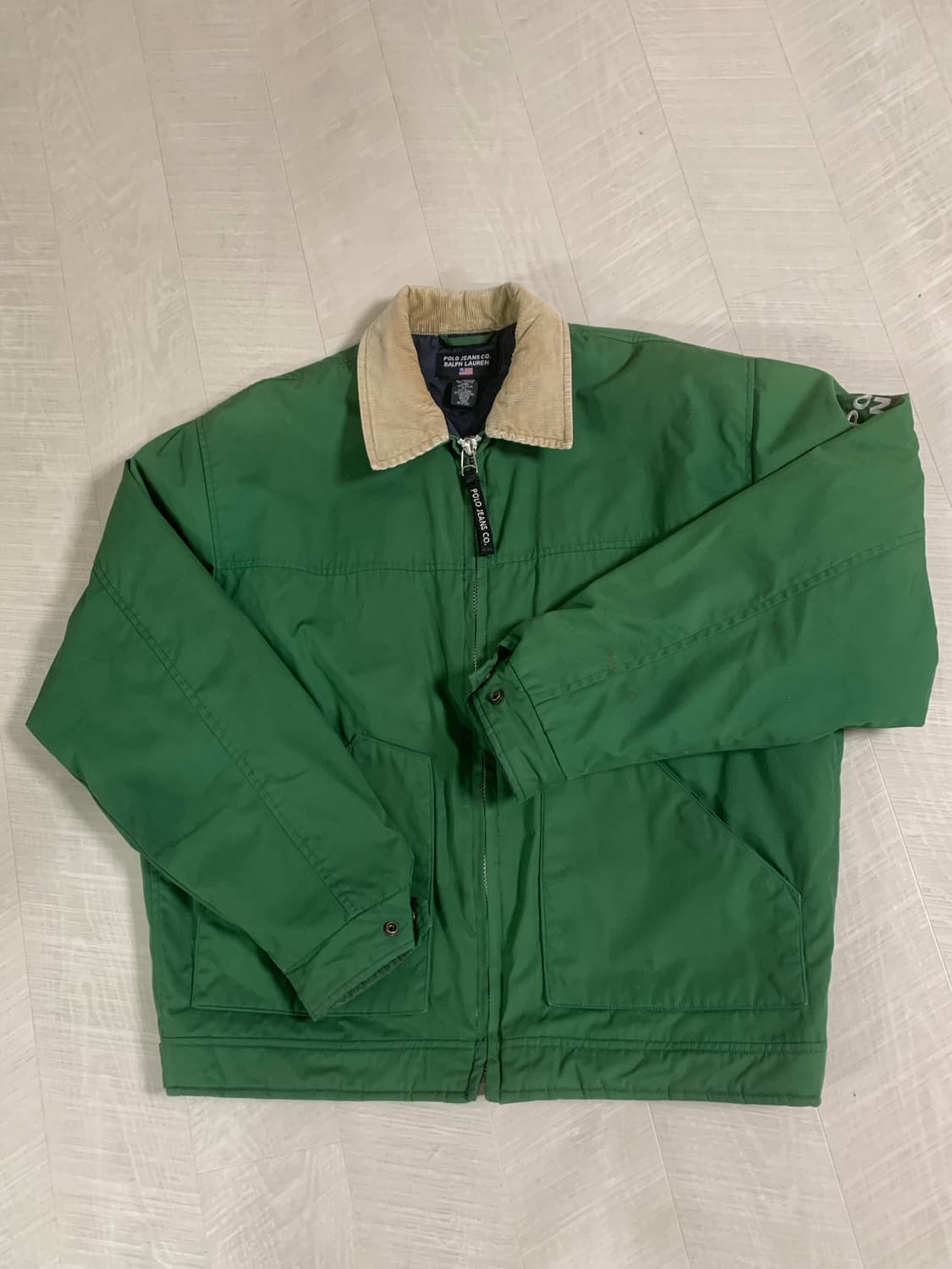 S) 90‘s 폴로 진스 푸퍼 코듀로이 자켓 상품이미지2