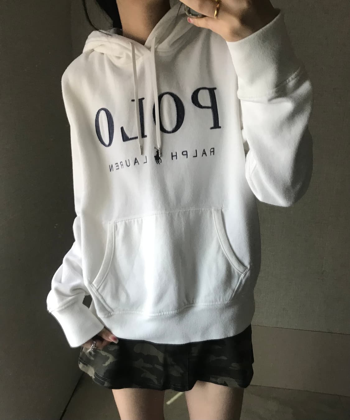 폴로 빅로고 후드티 상품이미지3