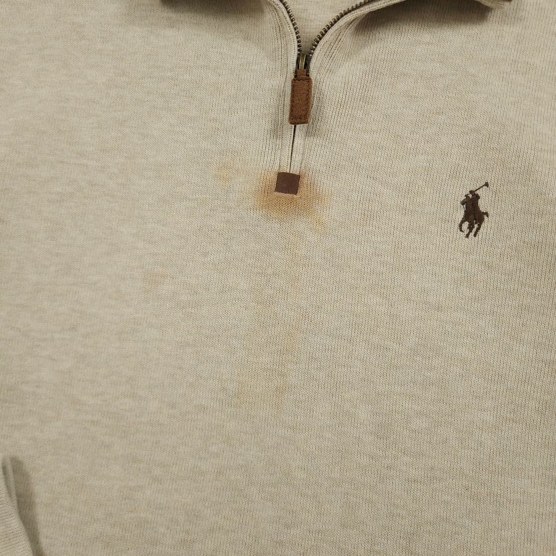 L(100) 폴로 랄프로렌 신형 반집업니트 오트밀컬러 상품이미지6