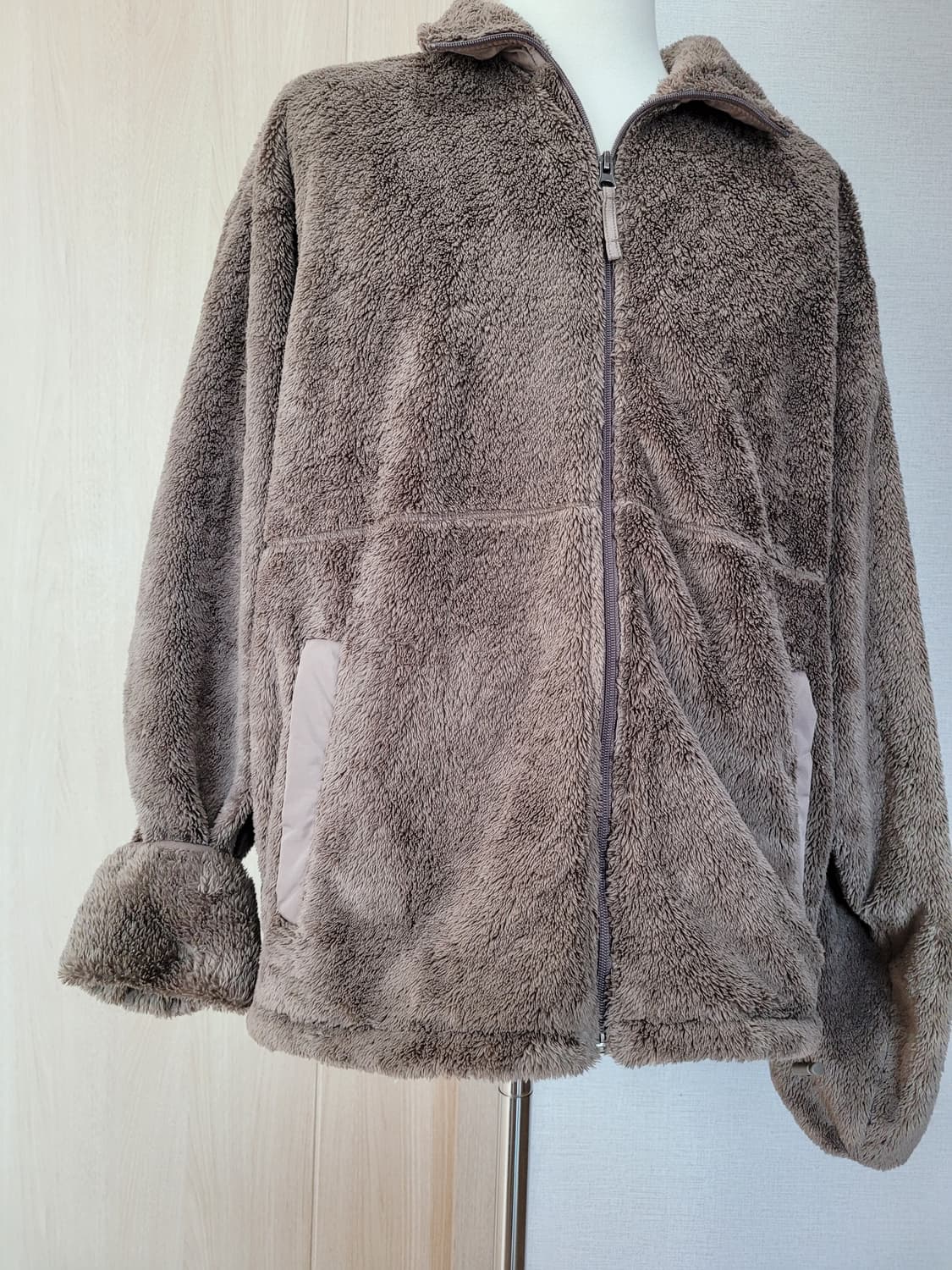 스파오 SPAO 남자 플리스 자켓 XL 브라운 상품이미지3