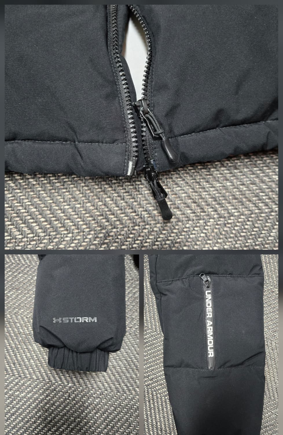 언더아머 공용 블랙 다운패딩 점퍼 상품이미지4