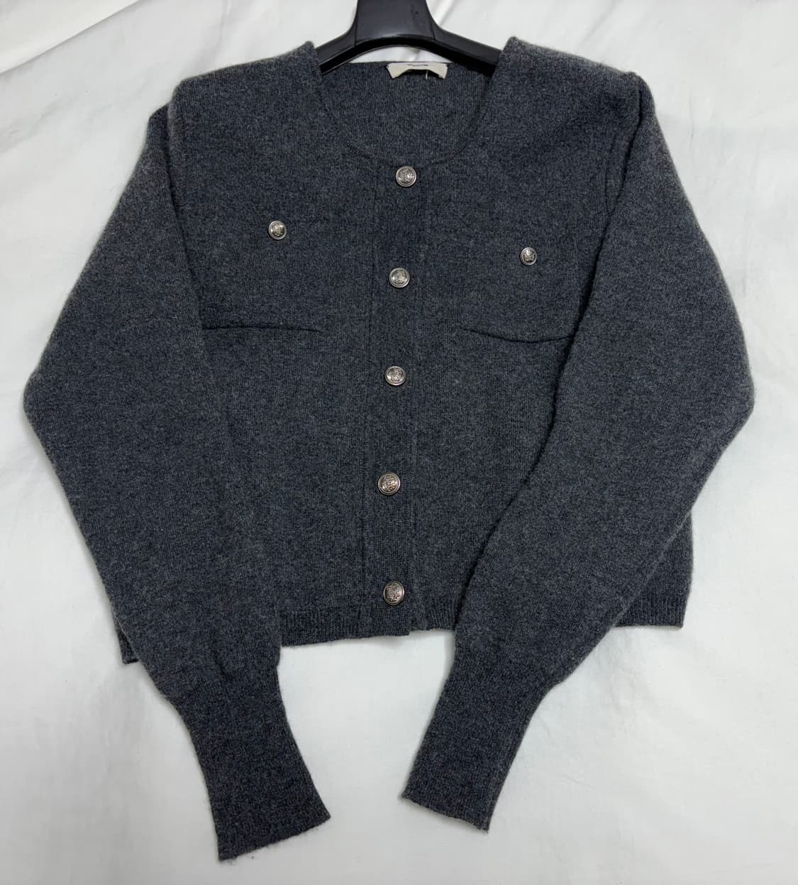 베지터블 티파니 가디건 - 차콜 상품이미지1