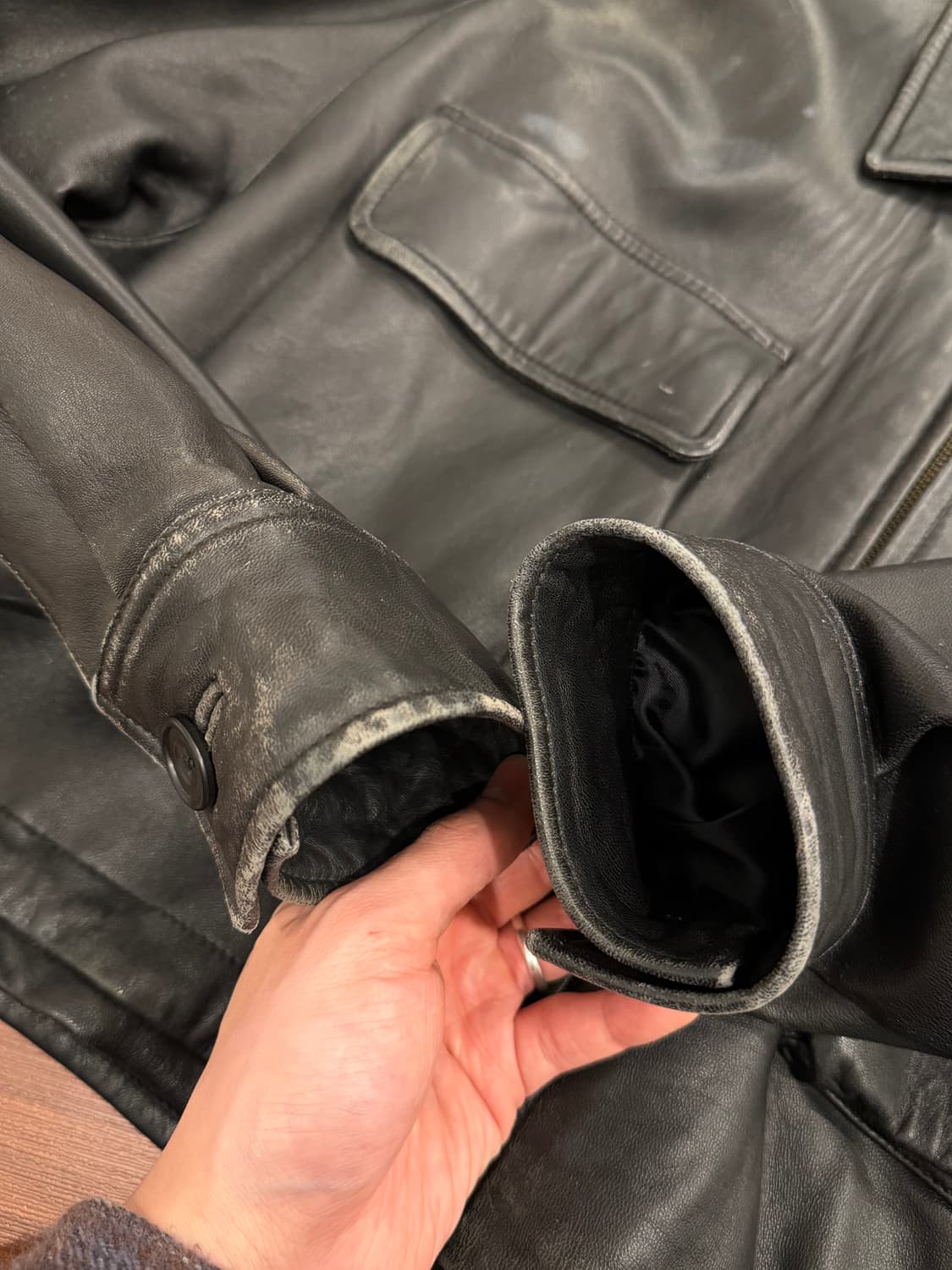 Paul Smith 폴스미스 램스킨 레더 자켓 상품이미지7