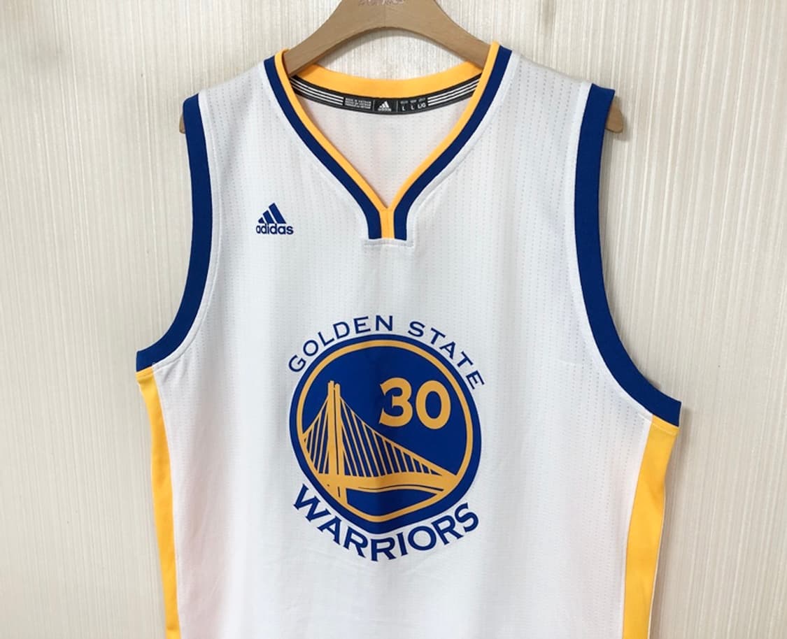 NBA 아디다스 골든스테이트워리어스 스윙맨유니폼 L #30 커리 상품이미지6