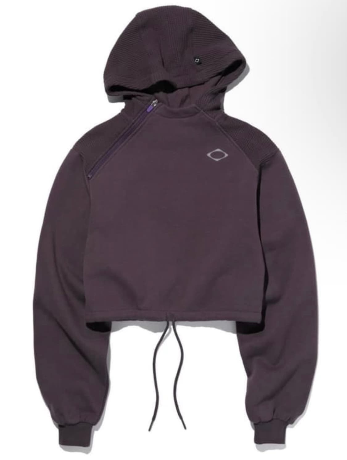 미스치프 크롭 사이드 집업 후드티 상품이미지1