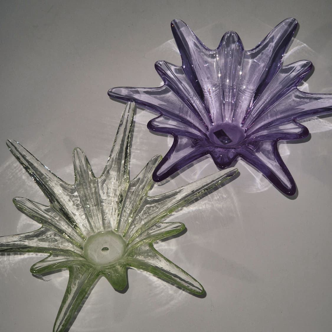 80s 사하라 핸드블로운 눈꽃 캔들 홀더 세트 상품이미지8