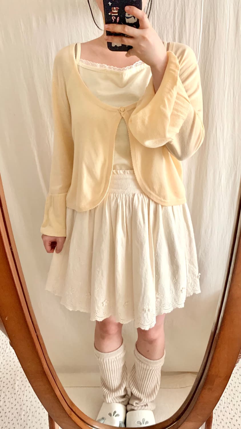 연노랑 레이스 슬리브리스 상품이미지4