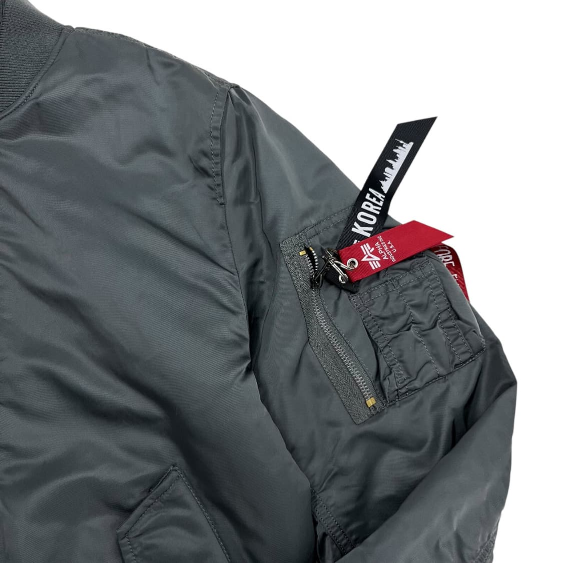 알파인더스트리 리버시블 그레이 항공 점퍼 상품이미지8