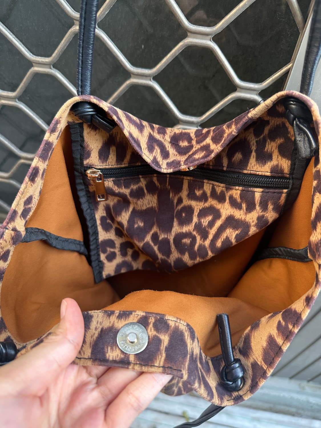 Vintage leopard Shopper bag 상품이미지5