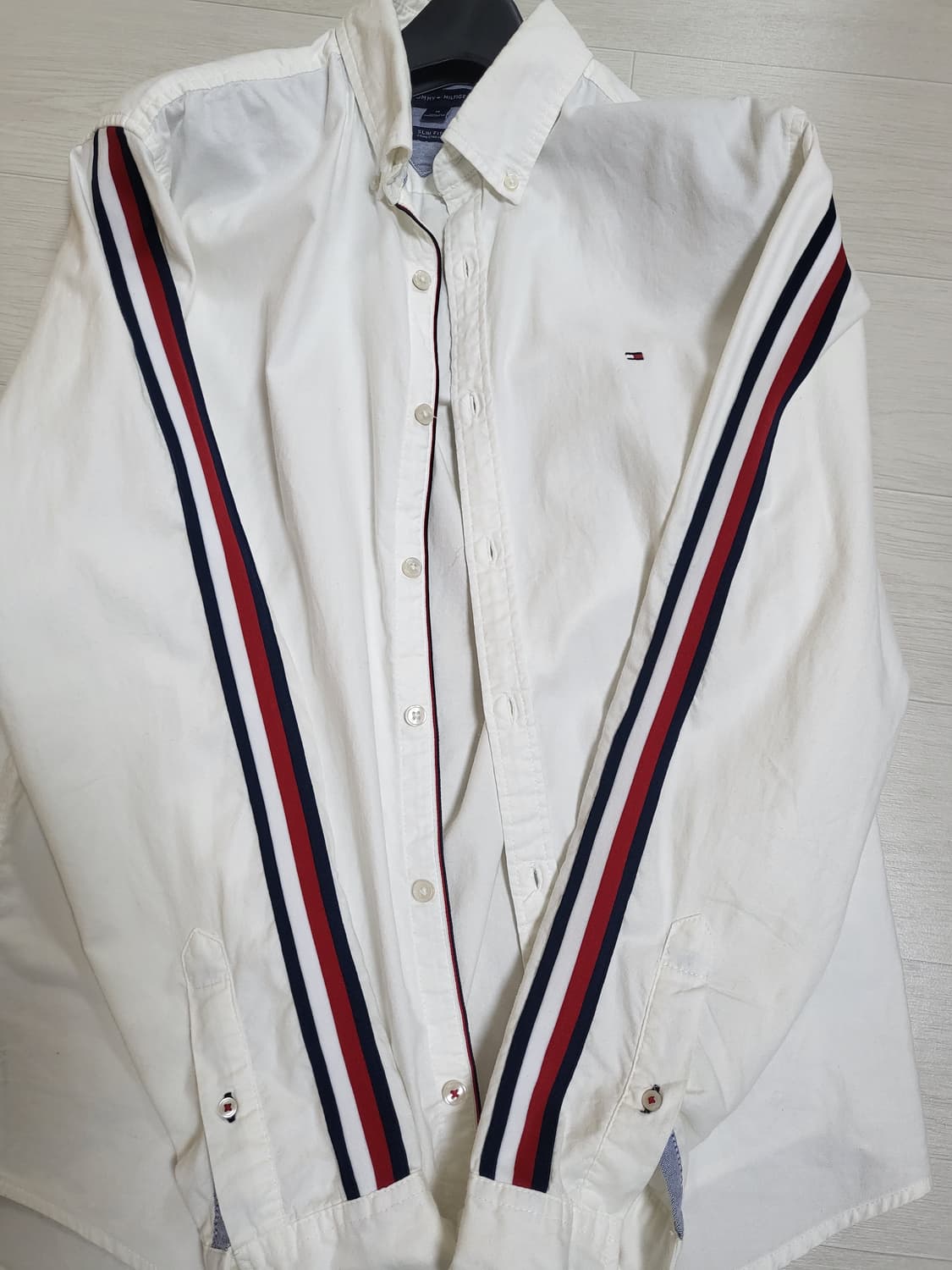 타미힐피거 흰색 셔츠 M 슬림핏 상품이미지1