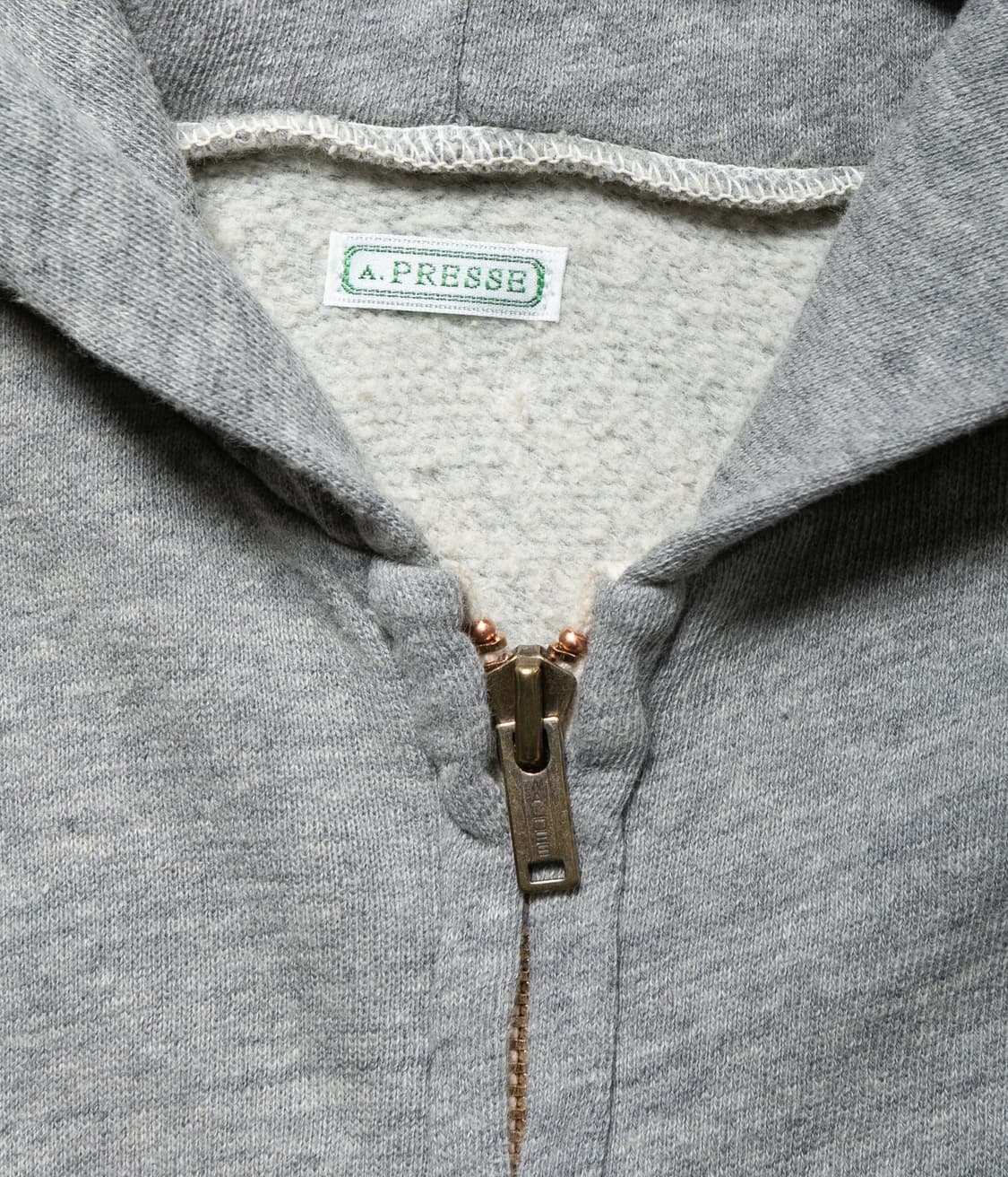 26SS A.presse 아프레쎄 빈티지 라이트웨이트 후드집업 그레이 상품이미지4