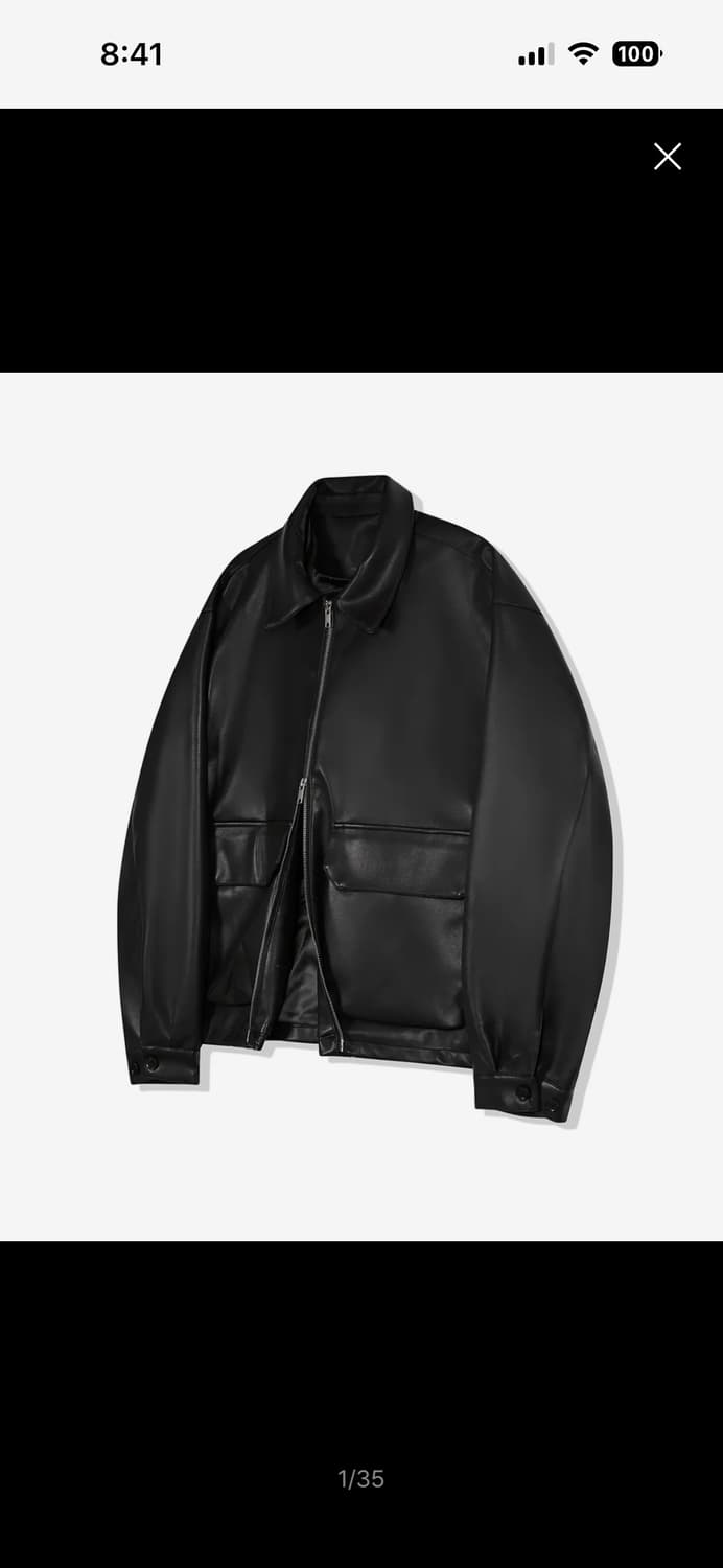 아이러니포르노 레더자켓 M 상품이미지1