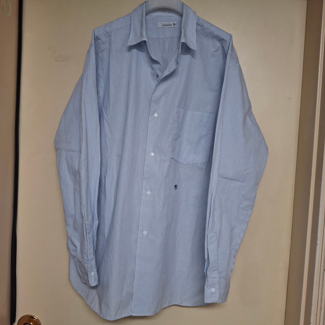 [M] 나나미카 윈드셔츠 블루 스트라이프 nanamica 상품이미지1