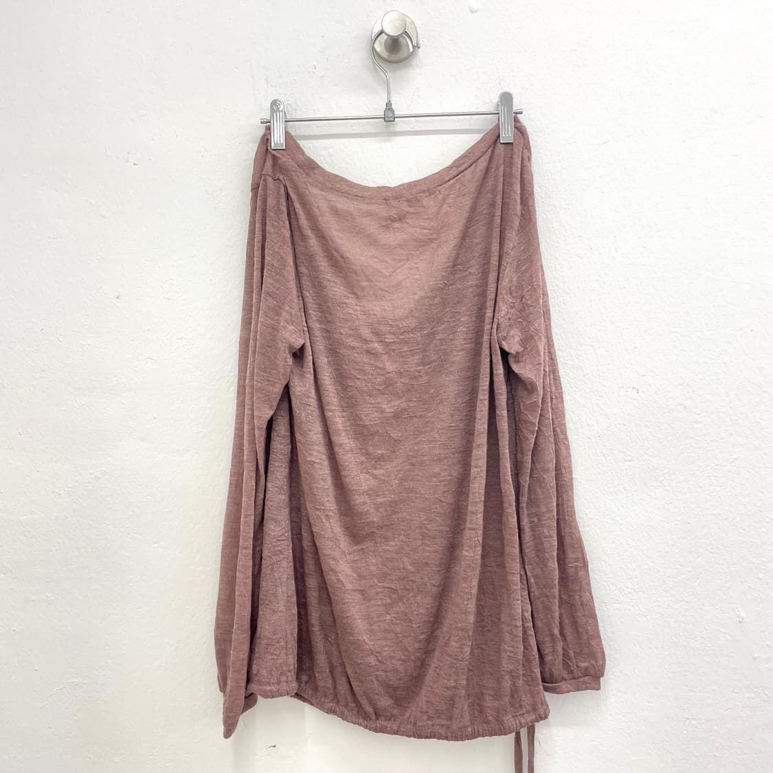 dusty mauve sheer cowl Top 상품이미지2