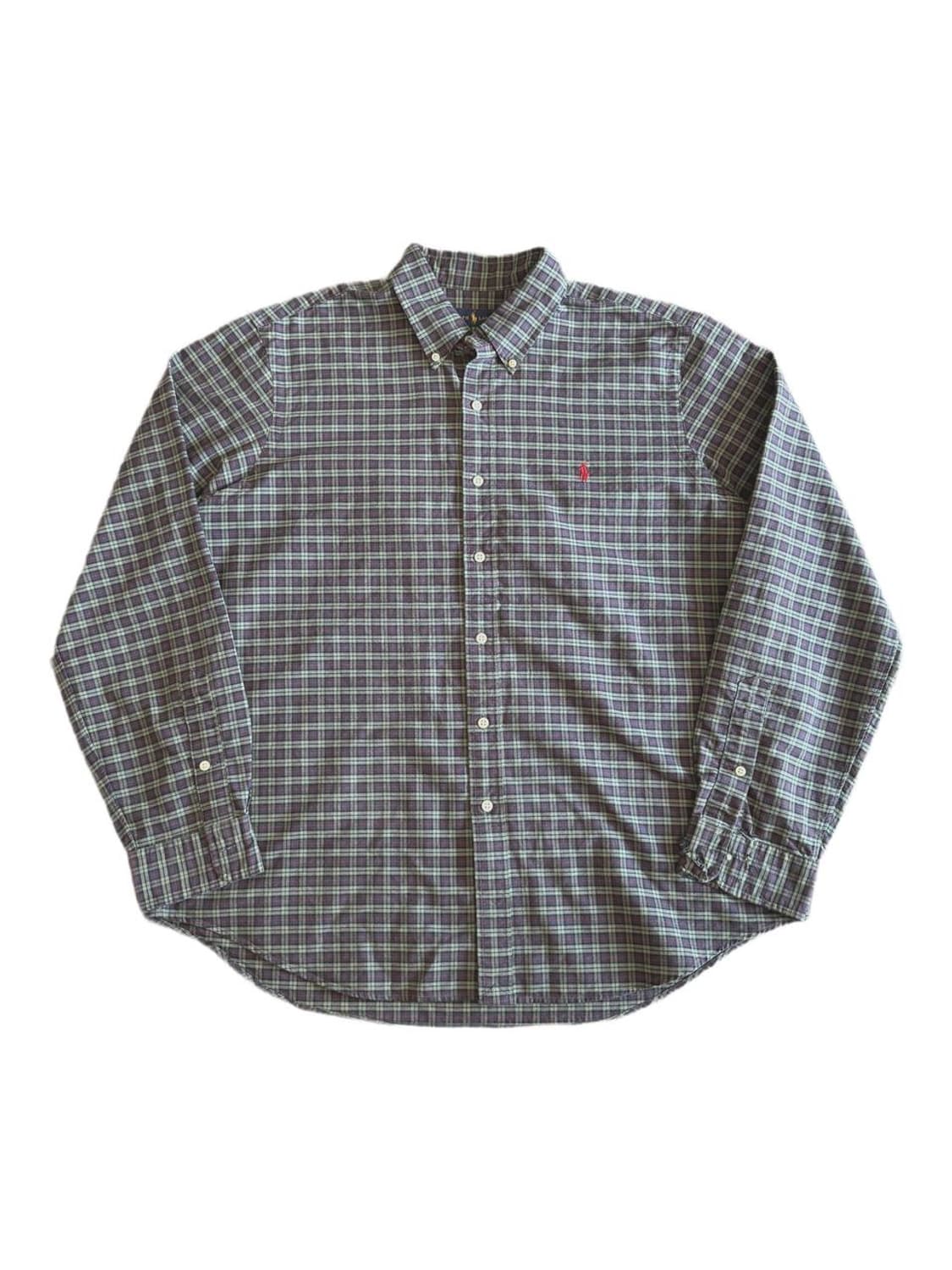 폴로 랄프로렌 버튼다운 체크 셔츠 상품이미지1