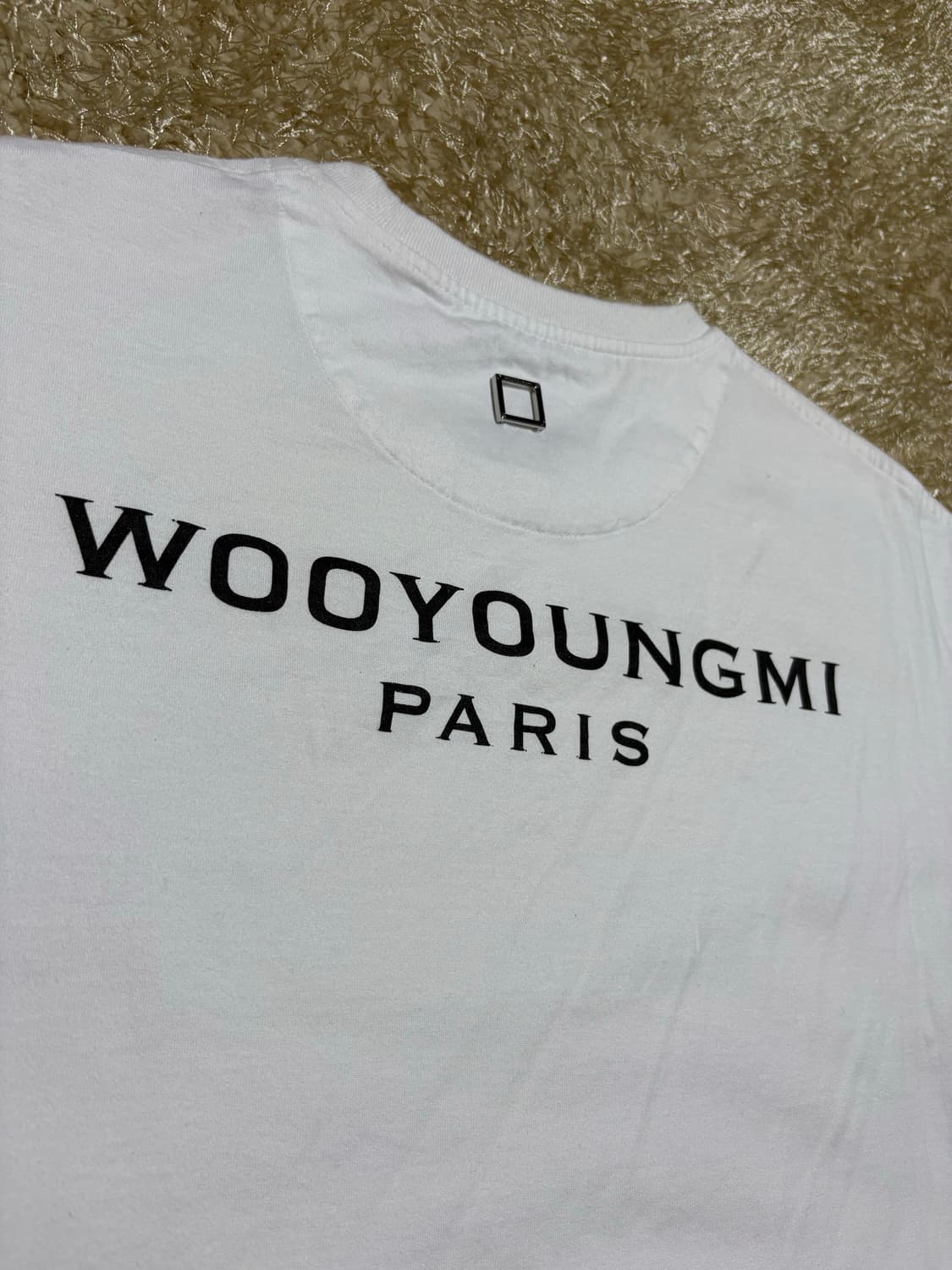 우영미 백로고 반팔티 화이트 상품이미지7