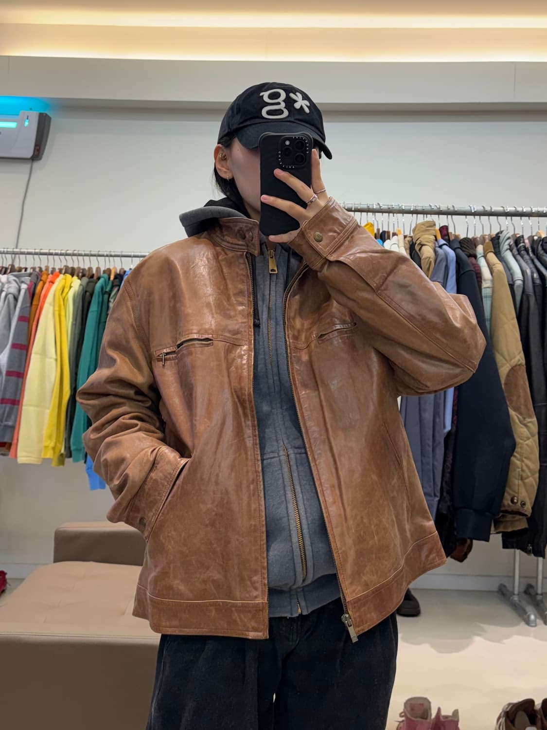 타미힐피거 레더 자켓 상품이미지7