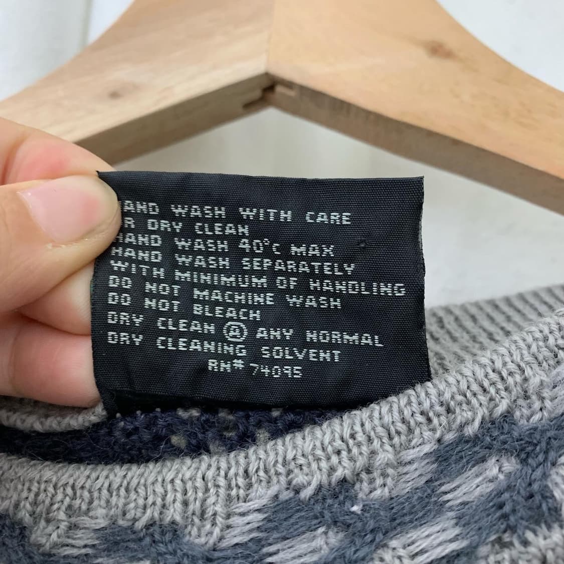 쿠지 멀티컬러 케이블 라운드 니트 상품이미지5