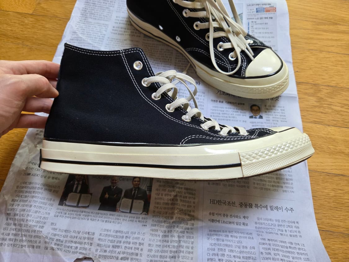 컨버스 척70 하이 블랙 / 162050C 상품이미지7