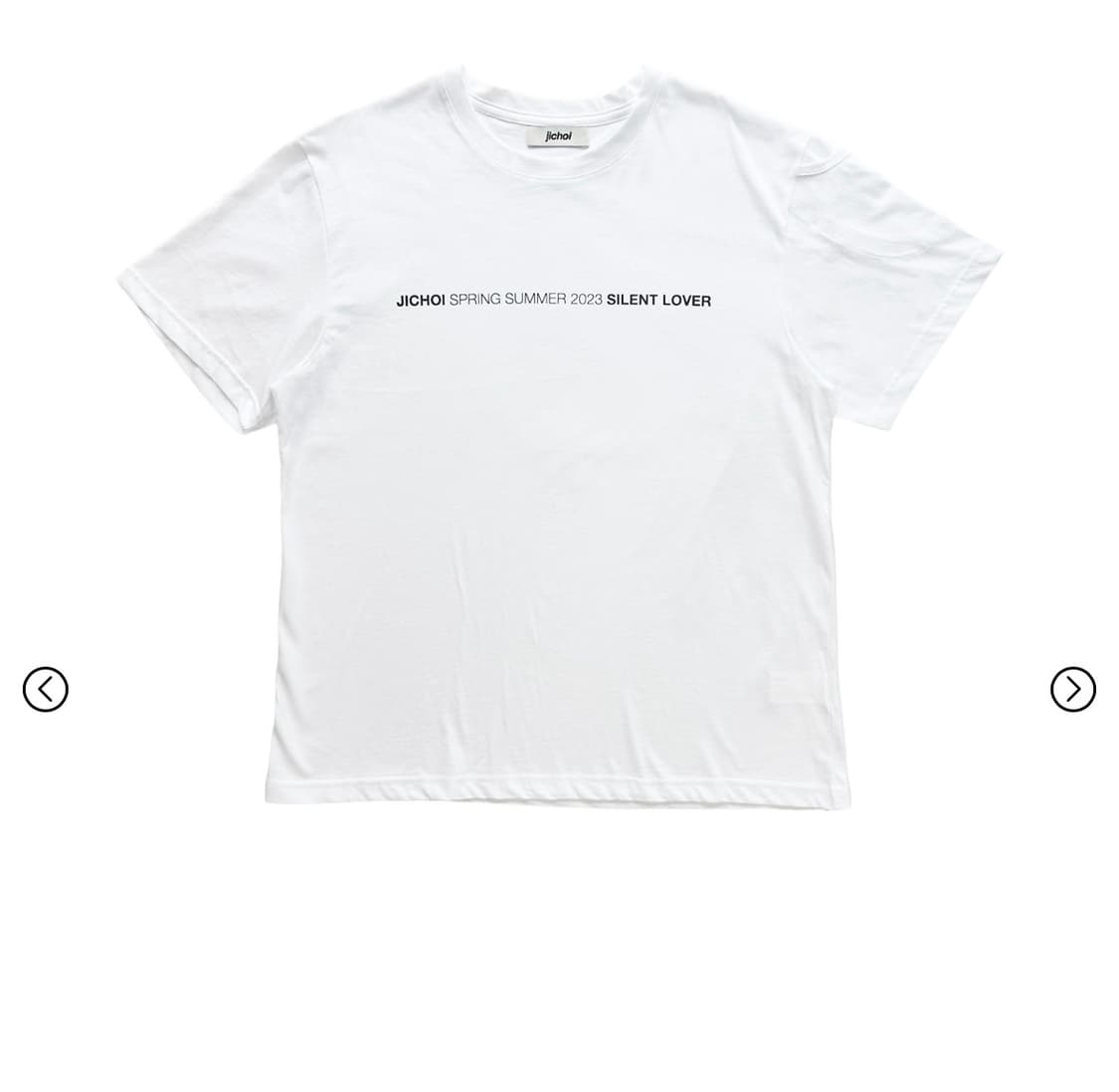 지초이 SS23 SLEEVE POCKET T-SHIRT (WHITE) 상품이미지1